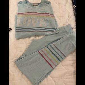 PJ Salvage “Love” Pajamas XS